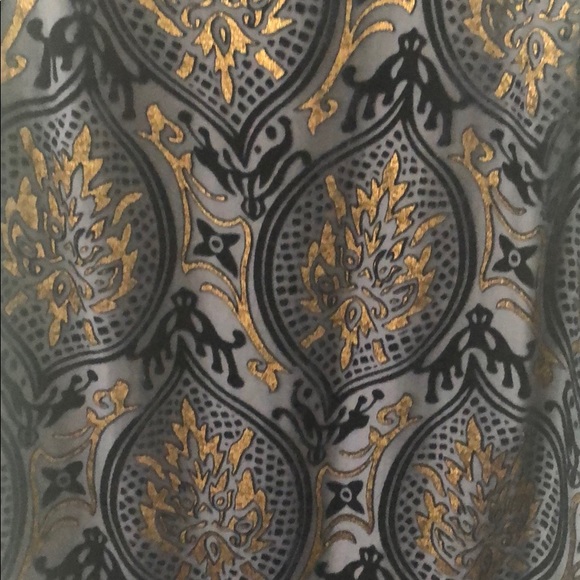 Loft Navy and Gold Cocktail Dress - Picture 3 of 3